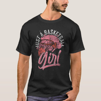 Camiseta Apenas Uma Garota De Basquete Jogadora De Esporte