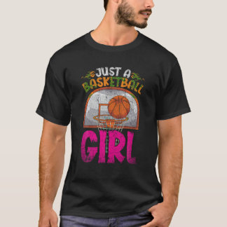 Camiseta Apenas Uma Garota De Basquete Jogadora De Esporte