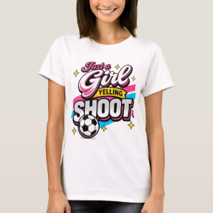 Camiseta Apenas uma garota gritando ATIRE