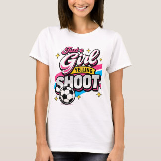 Camiseta Apenas uma garota gritando ATIRE