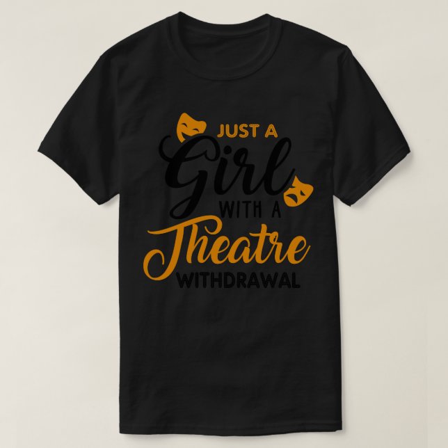 Camiseta Apenas uma garota passando por uma retirada de tea (Frente do Design)