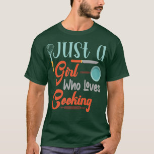 Camiseta apenas uma garota que ama a roupa de excelente de