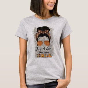 Camiseta Apenas uma garota que ama a saia sazonal