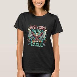 Camiseta apenas uma garota que ama Águia Filipina