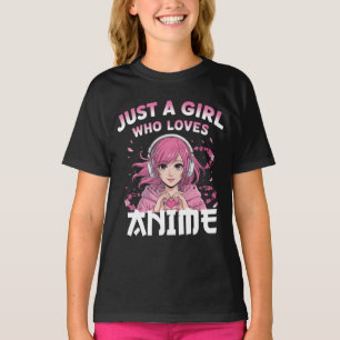 Camiseta Apenas uma garota que ama animação