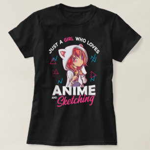 Camiseta Apenas uma Garota que Ama Anime e Desenho