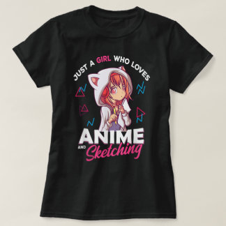 Camiseta Apenas uma Garota que Ama Anime e Desenho