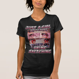 Camiseta Apenas uma garota que ama anime e esboça o Japão