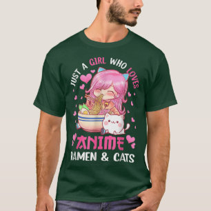 Camiseta Apenas uma garota que ama anime marinheiros e gata