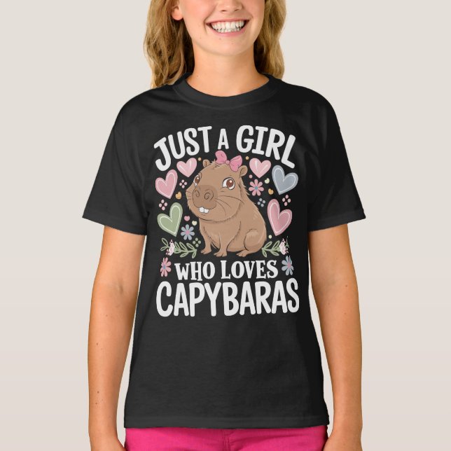 Camiseta Apenas uma garota que ama as mulheres roedoras bon (Frente)