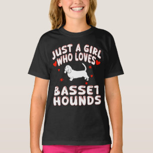 Camiseta Apenas Uma Garota Que Ama Basset Hounds