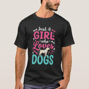 Camiseta Apenas Uma Garota Que Ama Cachorros