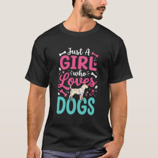 Camiseta Apenas Uma Garota Que Ama Cachorros