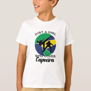 Camiseta apenas uma garota que ama Capoeira