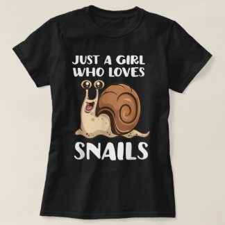 Camiseta Apenas uma Garota que Ama Caracóis