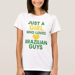 Camiseta Apenas uma garota que ama Caras brasileiras - Dive
