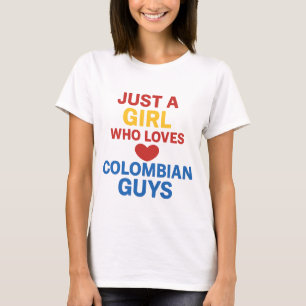 Camiseta Apenas uma garota que ama Caras colombianas - Dive