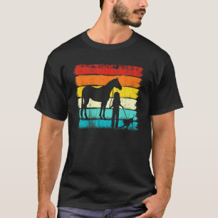Camiseta Apenas Uma Garota Que Ama Cavalos E Cães Montar