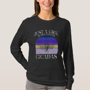 Camiseta Apenas Uma Garota Que Ama Cicadas Entomologistas 4