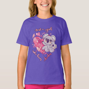 Camiseta Apenas Uma Garota Que Ama Coalas