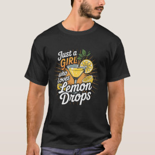 Camiseta Apenas Uma Garota Que Ama Coquetel Martini De Goti