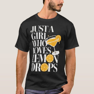 Camiseta Apenas Uma Garota Que Ama Coquetel Martini Drops D