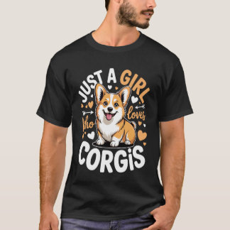 Camiseta Apenas uma Garota que Ama Corgis