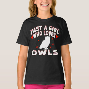 Camiseta Apenas Uma Garota Que Ama Corujas