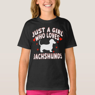 Camiseta Apenas Uma Garota Que Ama Dachshunds