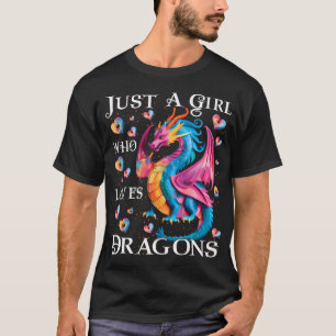 Camiseta Apenas Uma Garota Que Ama Dragões