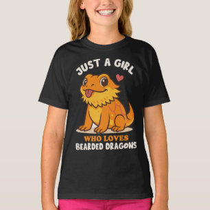 Camiseta Apenas uma garota que ama dragões barbudos