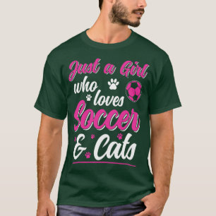 Camiseta Apenas uma garota que ama e gata jogadora 2