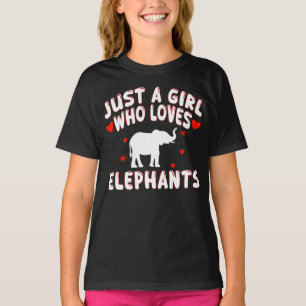 Camiseta Apenas Uma Garota Que Ama Elefantes