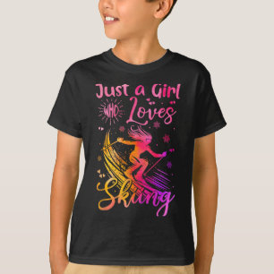 Camiseta Apenas Uma Garota Que Ama Esqui Achar Esqui Esport