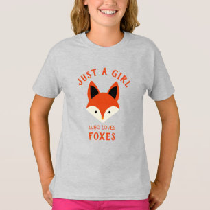 Camiseta Apenas uma garota que ama Foxes T-Shirt