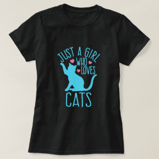 Camiseta Apenas uma garota que ama gatos