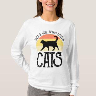 Camiseta Apenas Uma Garota Que Ama Gatos