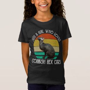 Camiseta Apenas Uma Garota Que Ama Gatos Cornish Rex