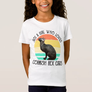 Camiseta Apenas Uma Garota Que Ama Gatos Cornish Rex