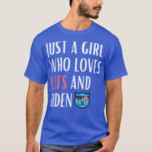 Camiseta apenas uma garota que ama gatos e 1