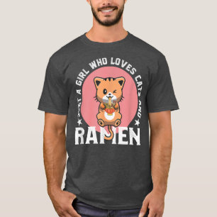 Camiseta Apenas uma garota que ama gatos e rufia japonês