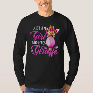 Camiseta Apenas Uma Garota Que Ama Girafa