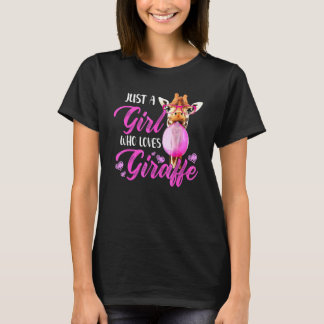 Camiseta Apenas Uma Garota Que Ama Girafa