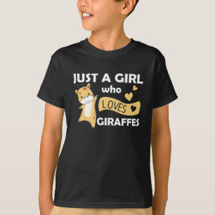 Camiseta Apenas Uma Garota Que Ama Girafas - Girafa Bonita