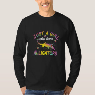 Camiseta Apenas Uma Garota Que Ama Jacarés Crocodilo