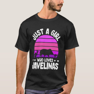 Camiseta Apenas Uma Garota Que Ama Javelinas