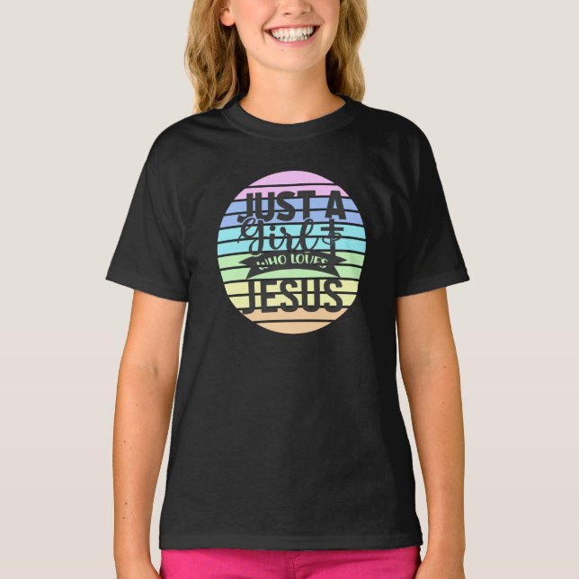 Camiseta Apenas uma garota que ama Jesus (Frente)