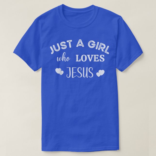 CAMISETA APENAS UMA GAROTA QUE AMA JESUS DESIGN CHRISTI (Frente do Design)