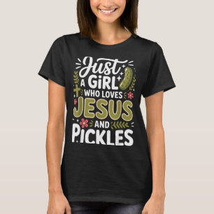 Camiseta Apenas Uma Garota Que Ama Jesus E Ckles