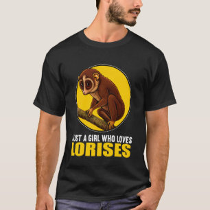 Camiseta Apenas uma Garota que Ama Lorises Loris